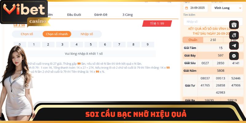 Soi cầu Bạc nhớ hiệu quả
